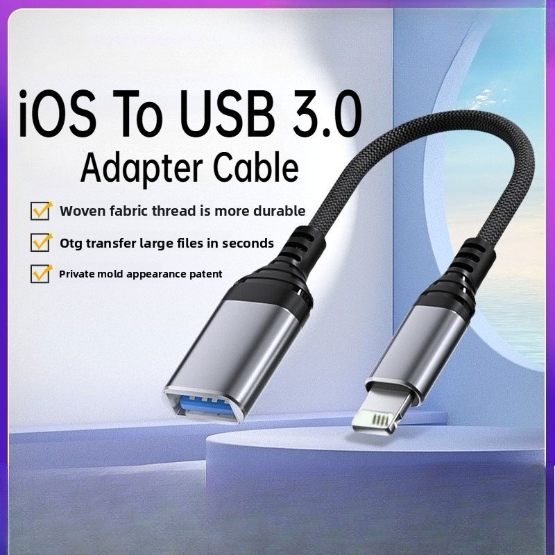 IOS To USB 3.0 OTG Adapter Type-C Male To USB Female Converter OTG Cable for Iphone Laptops Tablet Card Reader - Image 2