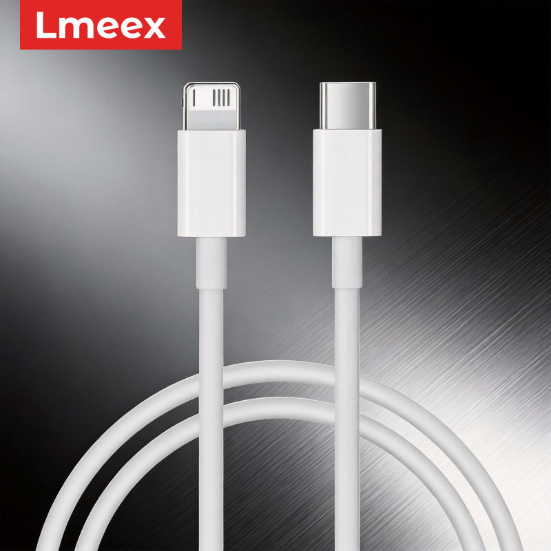 Lmeex USB-C PD Fast Charger Data Cable for iPhone 14 13 12 11 Pro Max XS XR 7 8 6 plus Fast Charging Type-C to iOS Line Data Cable 1meter