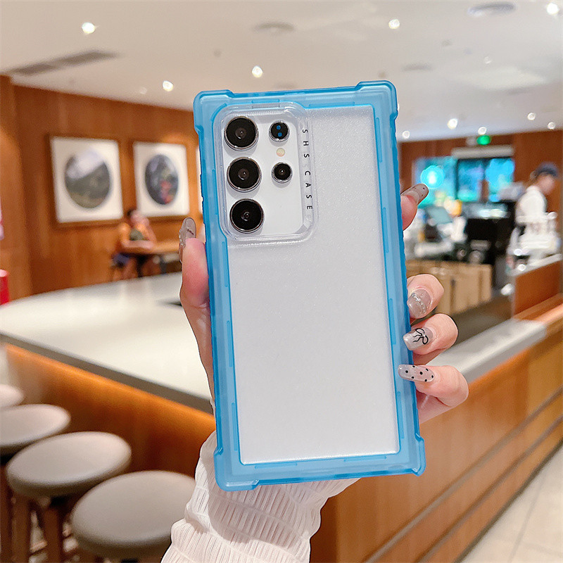 Matte transparent three in one phone case for Samsung for Galaxy s24 s25 Ultra plus anti drop protective cover bumper - Image 2