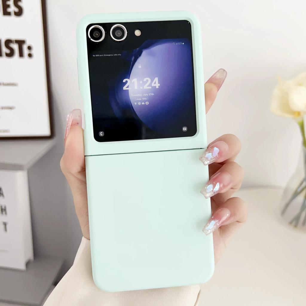 Plastic Skin Feel Protective Phone Case for Samsung for Galaxy Z Flip 7 6 5 Flip6 Flip5 5G Large Window Hard Shell Anti Fall Cover - Image 2