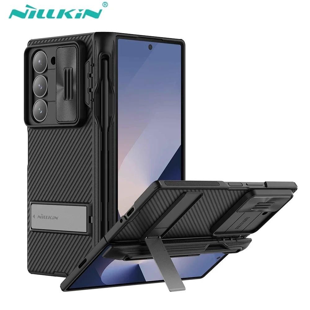 For Samsung Galaxy Z Fold 6 Case CamShield Fold Case Slide Lens Protection Back Cover For Galaxy Fold 6 With S-Pen Slot - Image 3