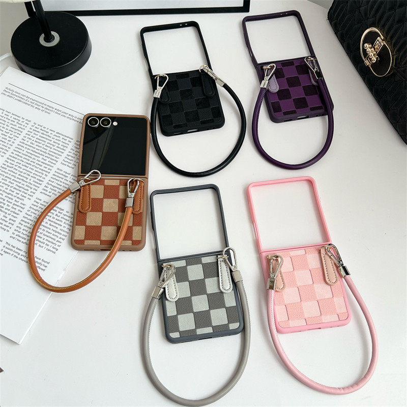 Retro Vintage Anti-DROP for Samsung Galaxy Z Flip 7 Case Dust Proof Z Flip7 Flip Z7 With Strap Phone Casing