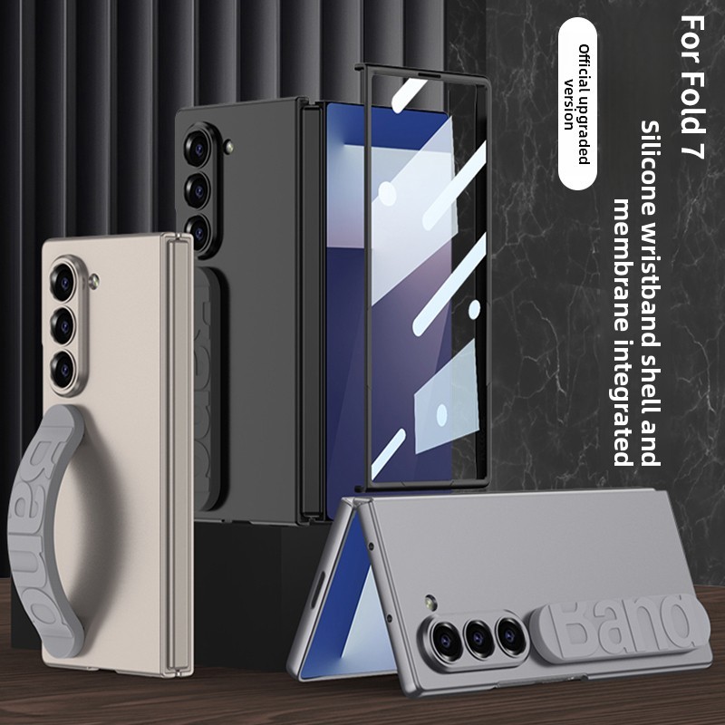 Simple Glossy for Samsung Galaxy Z Fold6 Fold7 Case Business Rugged Soft Silicone Classic Z Fold 6 Zfold 7 Holder Phone Casing - Image 3