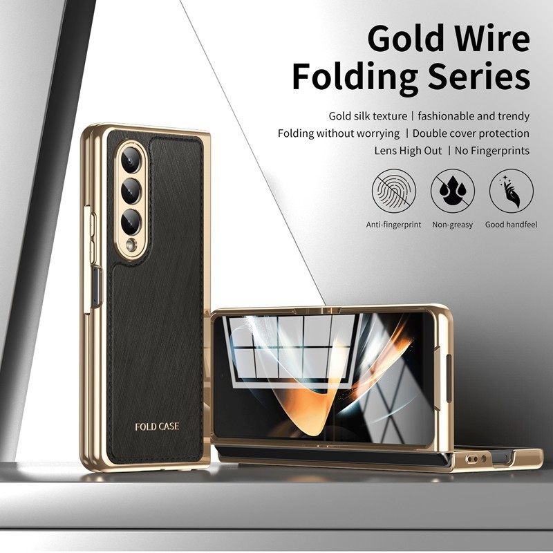 Luxury Bumper Casing for Samsung Galaxy Z Fold7 Fold6 Z Fold5 Fold4 Art Design Anti-DROP Glossy Hard PC Classic Z Fold 7 6 5 4 Premium Phone Case - Image 2