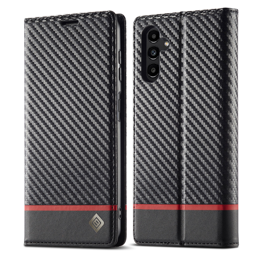 For Samsung Galaxy A25 A24 A14 A35 A55 A54 A53 A13 A22 A15 Case Carbon Fiber Leather Wallet Card Slot Shockproof Protector Cover - Image 2