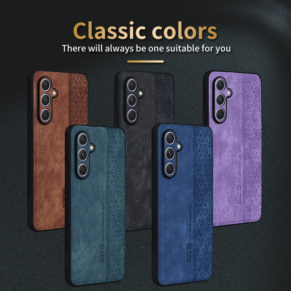Couple Aesthetic Elegant Luxury Bumper Casing A13 A23 A33A53 A73 Leather for Samsung Galaxy A55 A35 A25 A15 A05 Back Phone Case - Image 2