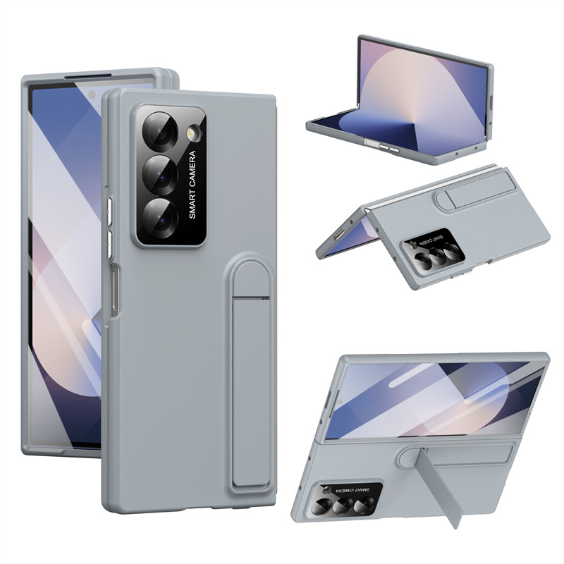 Luxury Bumper Casing for Samsung Galaxy Z Fold7 Fold6 Z Fold5 Fold4 Business Anti-DROP Hard PC Classic Z Fold 7 6 5 4 With Stand Phone Case - Image 2