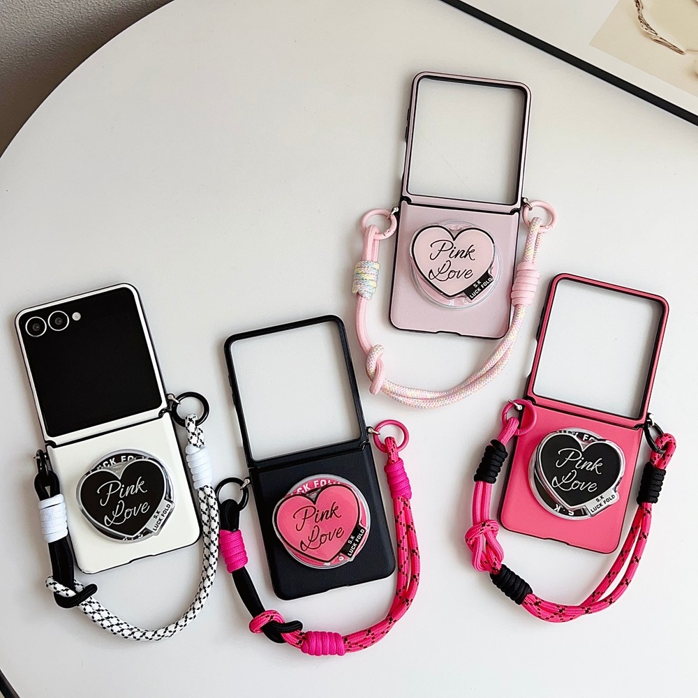 Luxury Anti-DROP for Samsung Galaxy Z Flip 7 6 5 4 3 7FE Case Creative Design Flip5 Flip6 Flip7FE With Bracket Phone Casing - Image 3
