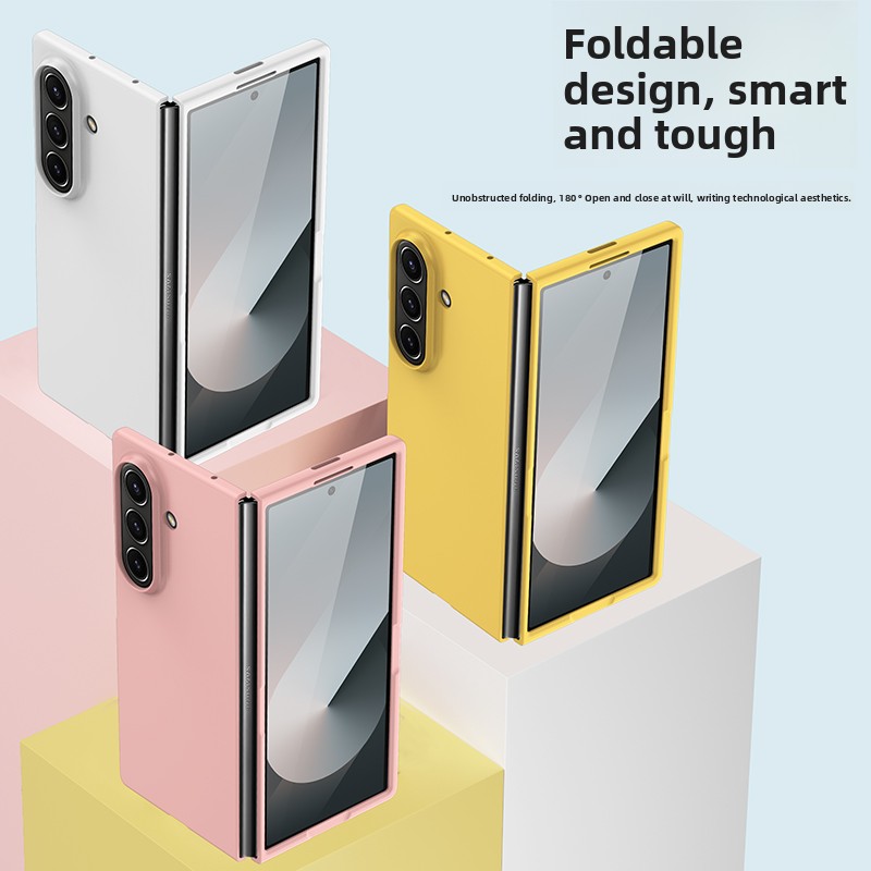 Skin Feel Frosted Matte Phone Case For Samsung Galaxy Z Fold 7 6 5 4 3 2 Candy Color Hard PC Shockproof Protect Cover - Image 2