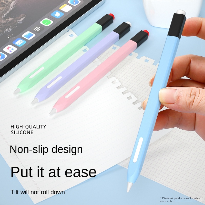 Retro Pencil style Pen Case for Apple Pencil Pro Candy Color soft Silicon Apple Pencil 2nd Anti-scratch Protective Cover - Image 3