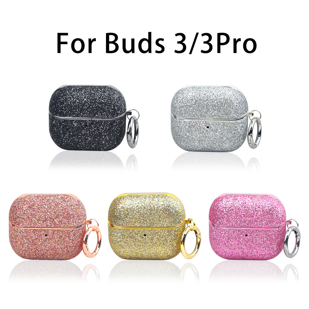 Luxury Dust-proof Case for Samsung Galaxy Buds3 FE 3Pro Pink Protective Earphone Casing Buds 3 Pro 3FE Cover