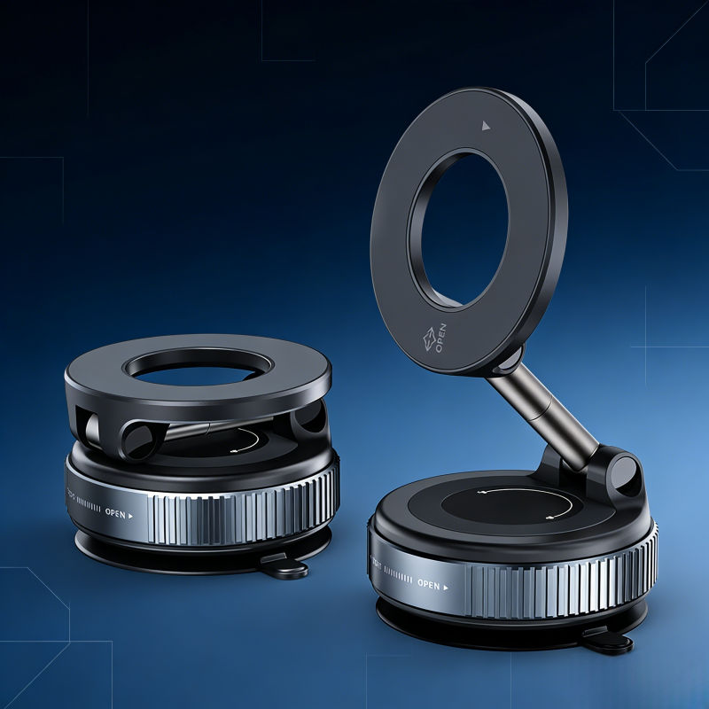 Magnetic Vacuum Adsorption 360° Rotatable Stable Car Dashboard Phone Holder - Image 4