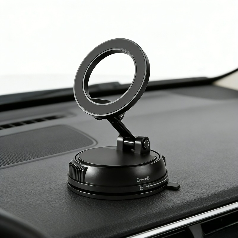 Portable Foldable 360° Rotating Magnetic Vacuum Adsorption Car Mobile Phone Desktop Mount Dashboard Windshield Cup - Image 9