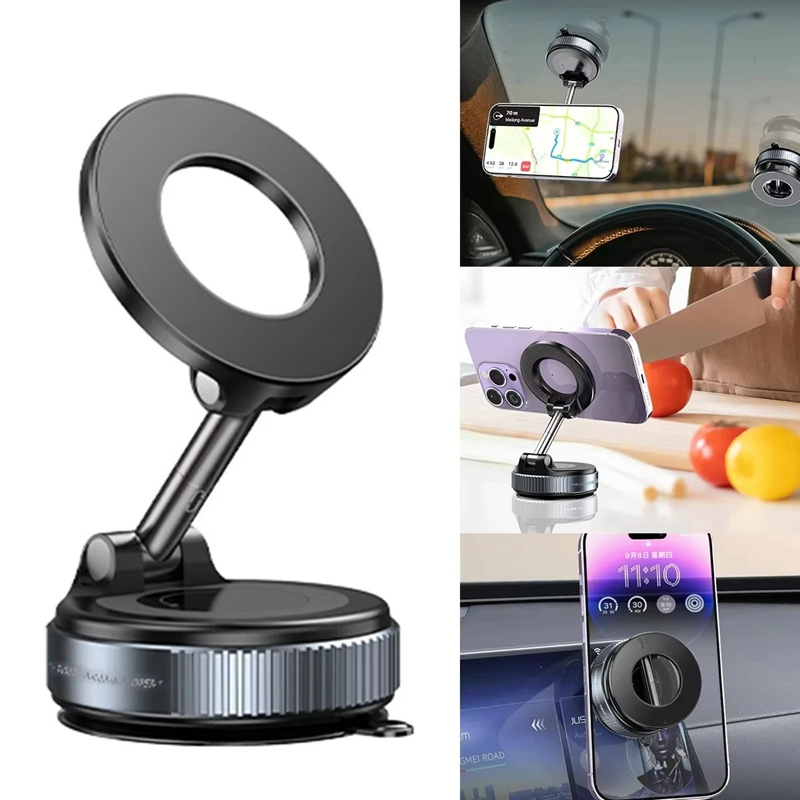 360° Rotatable Adjustable Magnetic Vacuum Suction Car Phone Lazy Bracket for Dashboard Holder Accessories - Image 2
