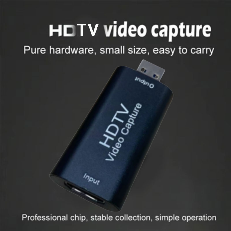 HDMI-compatible 4K to USB Video Capture Card Video Grabber Record Box for PS4 Game DVD Camera Recording Live Streaming