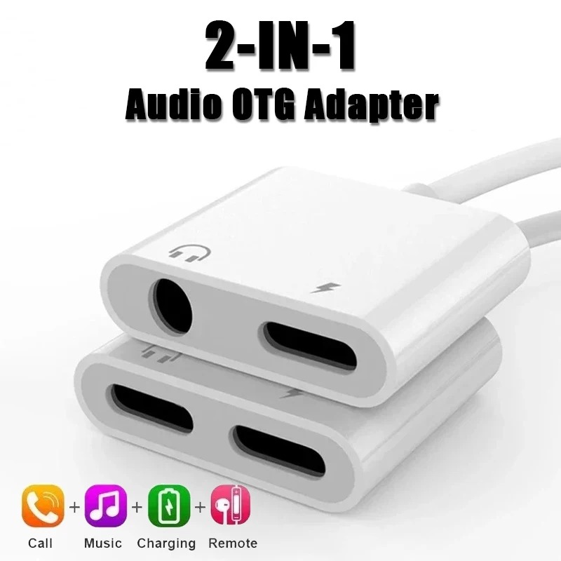 iOS to 3.5mm Audio Adapter for Phone 16 15 14 13 12 Pro Max iPad Headphone Jack Pro
