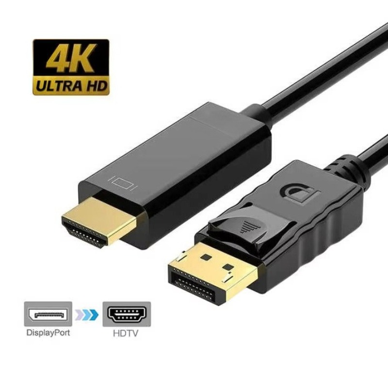 4K 30HZ Display Port to HDMI Cable Adapter DP to HDTV Male Converter for TV Projector PC - Image 3
