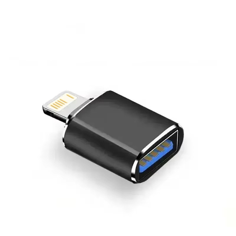 Black USB 3.0 OTG Adapter for iPhone iPad with HDMI to VGA Converter 3.5mm to Type-C Audio Jack