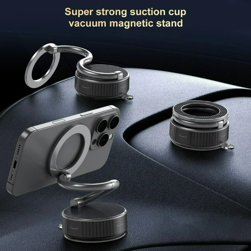 Universal Magnetic Phone Car Holder Vacuum Foldable Vacuum Suction Stand for Car Gym Mirror Shower - Image 6