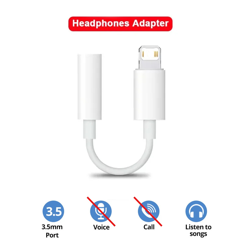 For iOS to 3.5mm Port Jack Headphone Adapter Cable for iPhone 14... - Image 3