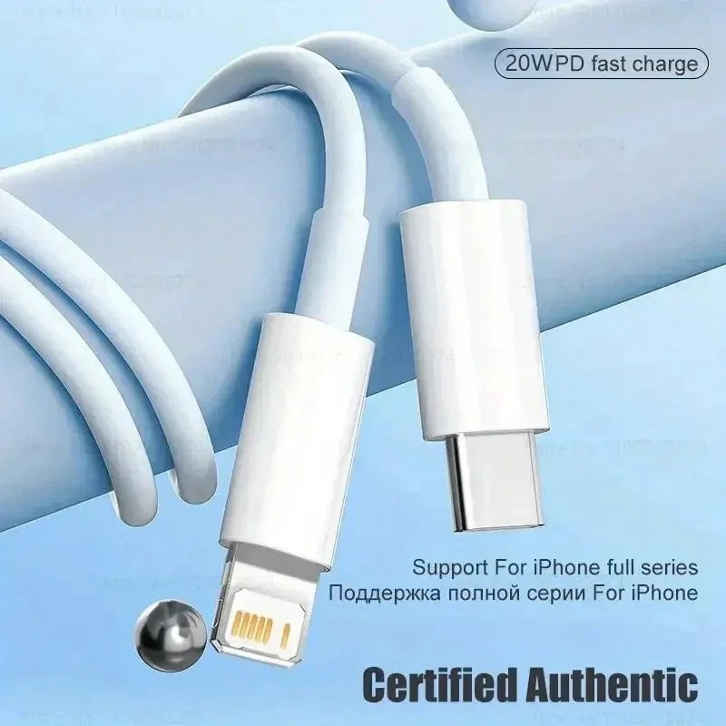2PCS 1M USB-C PD Charger Data Cable for iPhone 14 13 12 11 Pro Max XS XR 7 8 plus iPad Fast Charging Type-C to iOS Cable - Image 3