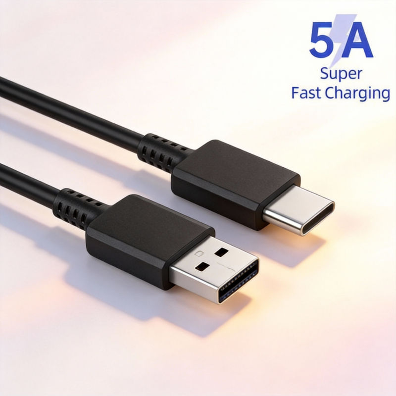 High End 1m USB Type-C 5A Charger Wire Fast Charge PD Cable PVC Jacket for For S23 S22 S21 Note 10 Mobile Phones - Image 3