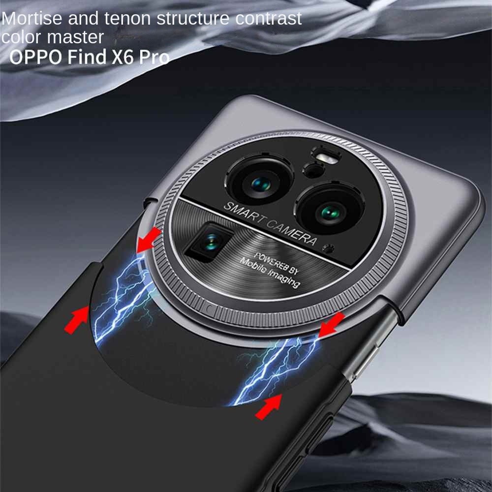 Bumper Plain Black Simple Casing for OPPO Find X6 Find X6 Pro Business Style Assemble Design PC Classic Find X7 Find  X7Pro Premium Phone Case