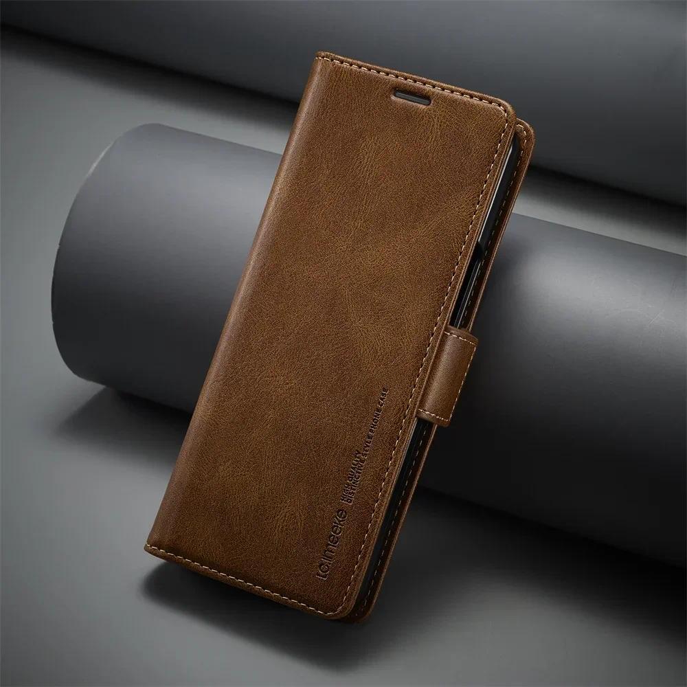 Leather Wallet Phone Case For Samsung for Galaxy Z Fold 7 6 5 4 Fold7 Fold6 Fold5 5G Cover with RFID Blocking Credit Card Holder - Image 3