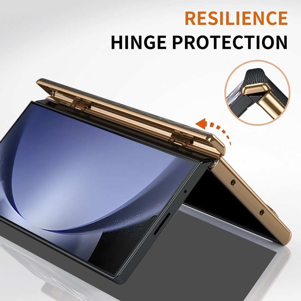 Anti-Dust Green Leather Casing for Samsung Galaxy Z Fold7 Fold6 Z Fold5 Fold4 Anti-DROP Dust Proof Z Fold 7 6 5 4 Premium Wristband Phone Case - Image 2