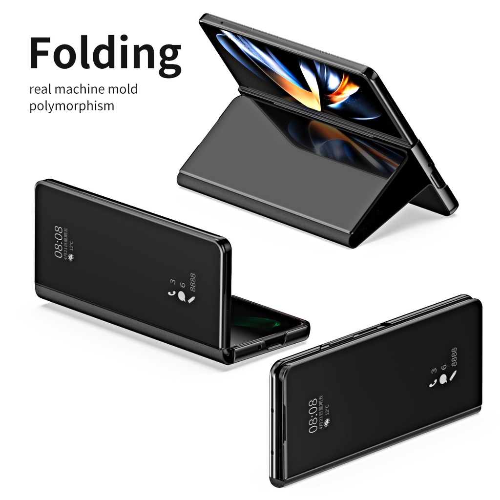 Electroplated Casing for Samsung Galaxy Z Fold 6 5 4 Fashion Design Metal Glitter Z Fold6 Fold5 4 With Stand Phone Case - Image 3