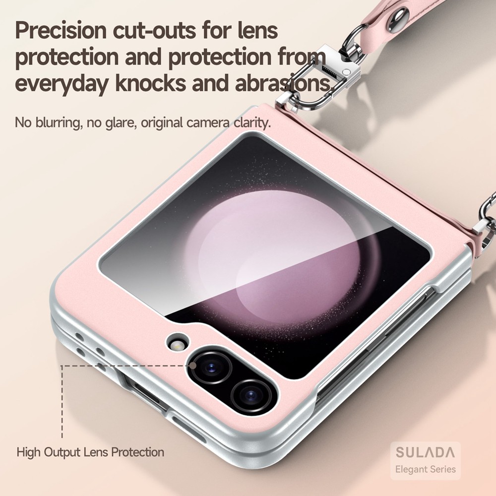 Aesthetic Luxury Casing for Samsung Galaxy Z Flip7FE Flip6 Flip5 Durable Wireless Charging Classic Z Flip 6 Zflip 5 Back Phone Case - Image 3