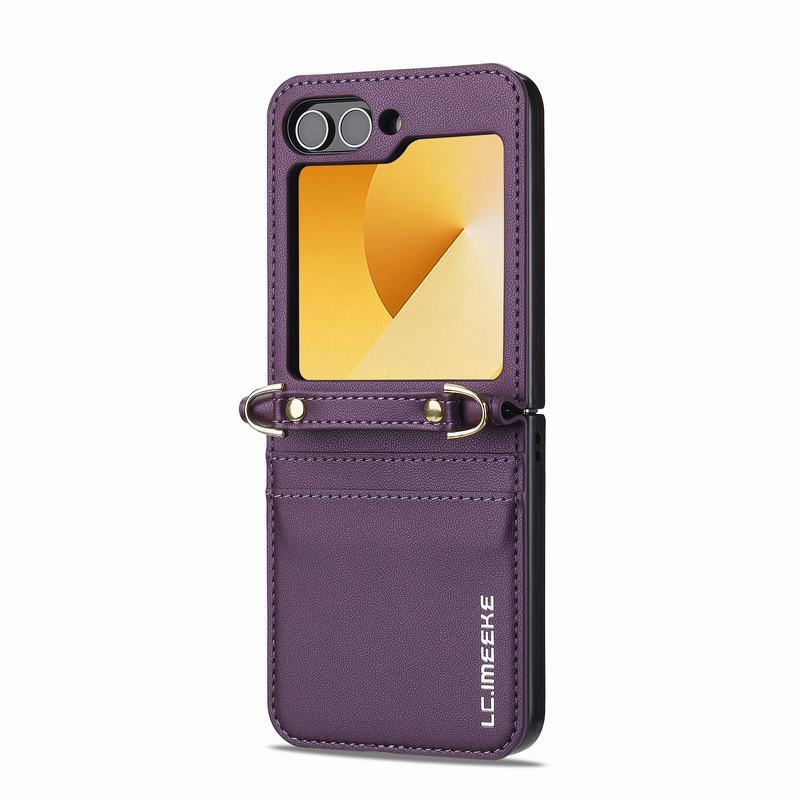 Z Flip 7 6 5 4 FE Phone Case For Samsung for Galaxy Z Flip ZFlip 7 6 5 4 5G FECase Book Wallet Leather Cover With Lanyard - Image 3