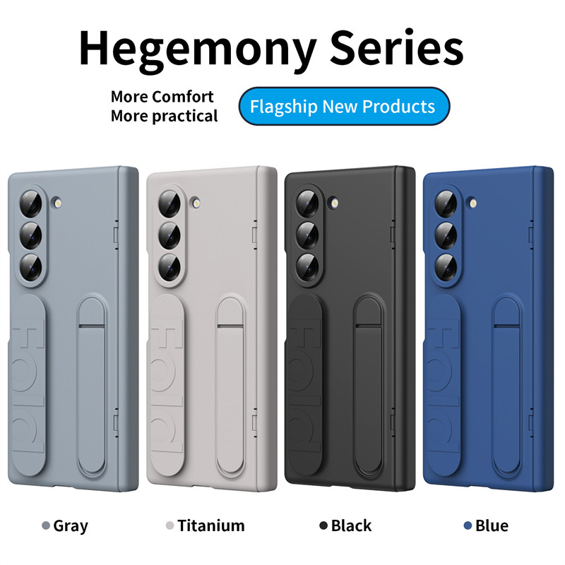 Simple Anti-DROP Casing for Samsung Galaxy Z Fold7 Fold6 Z Fold5 Fold4 Foldable Hard PC Z Fold 7 6 5 4 Holder Phone Case