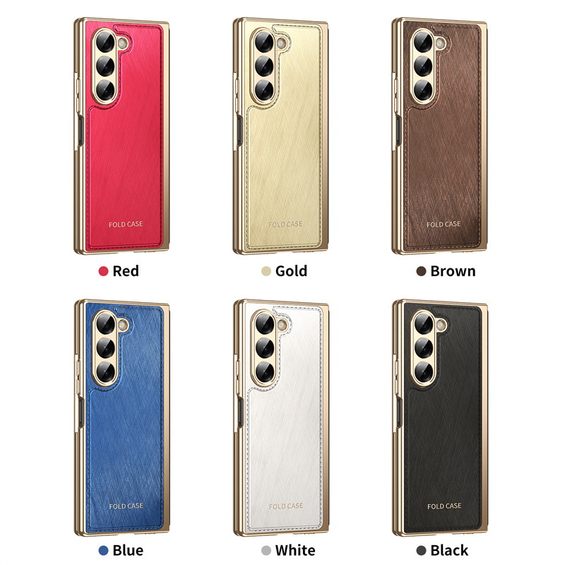 Luxury Bumper Casing for Samsung Galaxy Z Fold7 Fold6 Z Fold5 Fold4 Art Design Anti-DROP Glossy Hard PC Classic Z Fold 7 6 5 4 Premium Phone Case