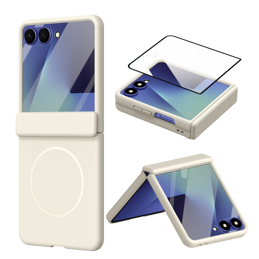 Shockproof Luxury for Samsung Galaxy Z Flip 7 6 5 4 3 7FE Case Creative Design Magnetic Flip5 Flip6 Flip7FE Full Coverage Phone Casing
