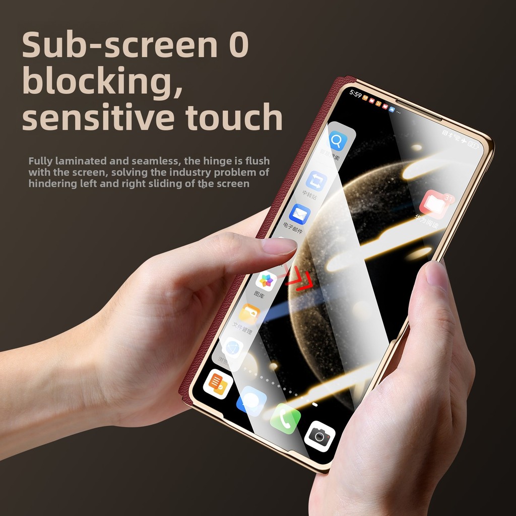 Bumper Camera Protection for Honor Magic V5 Case Business Classic for Huawei V5 Premium Phone Casing