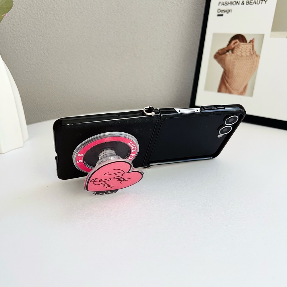 Luxury Anti-DROP for Samsung Galaxy Z Flip 7 6 5 4 3 7FE Case Creative Design Flip5 Flip6 Flip7FE With Bracket Phone Casing