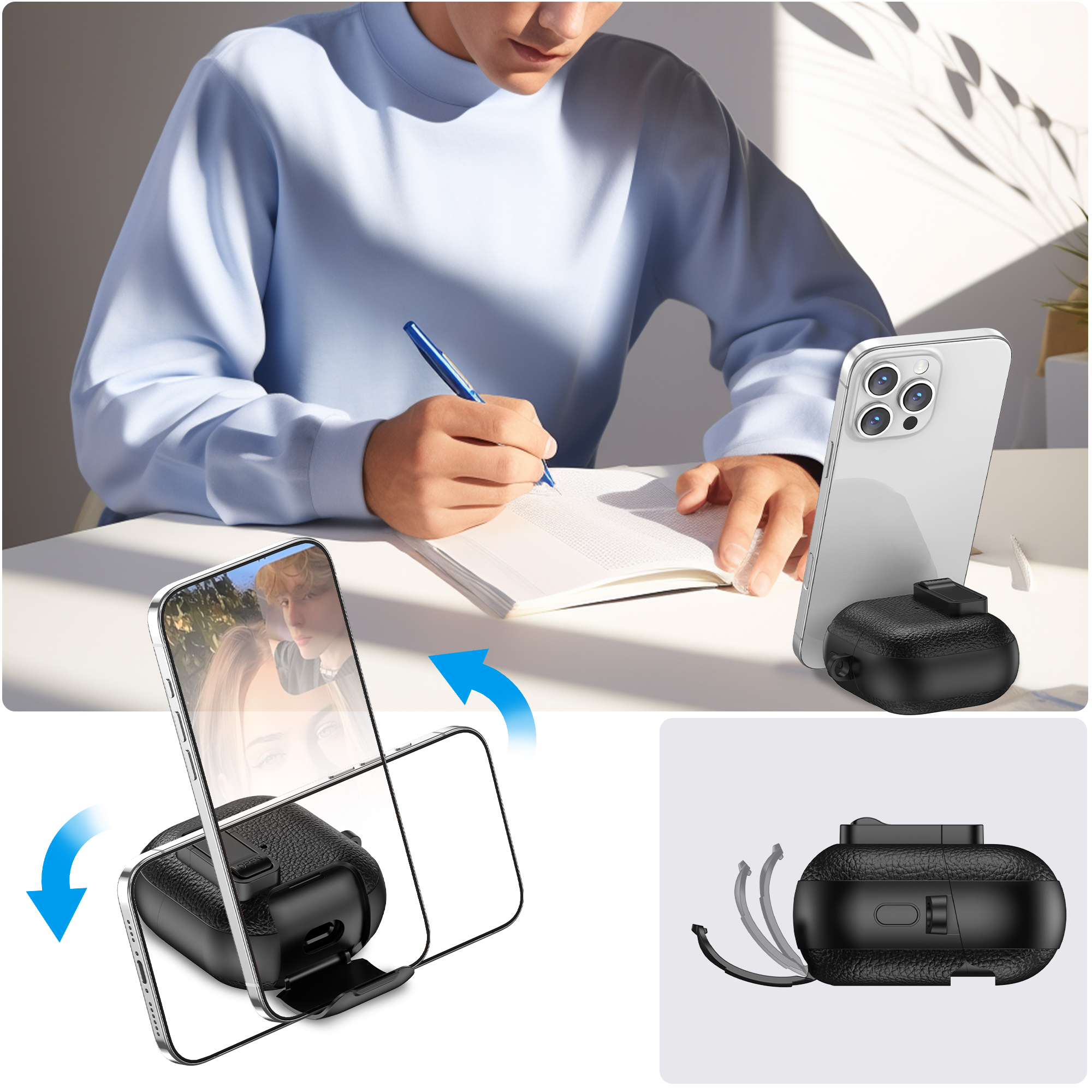 Armor Durable Case for HUAWEI FreeClip 2 Protective Earphone Casing with Bracket FreeClip2 Cover - Image 3