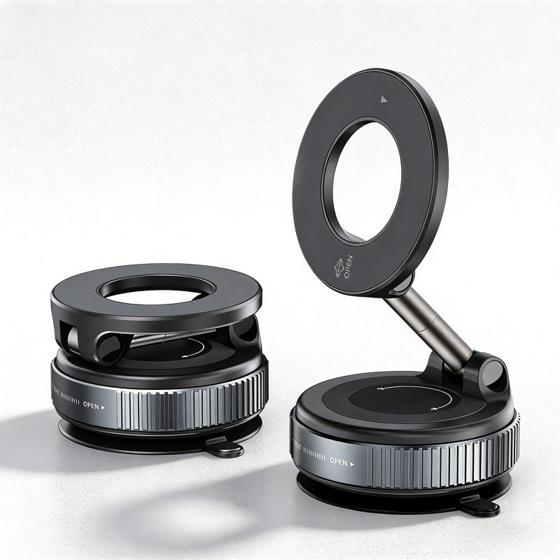 Car Dashboard Phone Holder 360° Rotatable Mobile Magnetic Vacuum Adsorption Stable Accessories