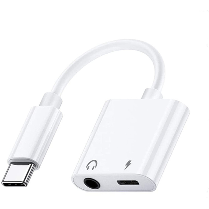 USB C to 3.5mm Jack Audio Charger Splitter 2-in-1 20W for Huawei Mate 30 Pro Xiaomi Samsung S20 - Image 2