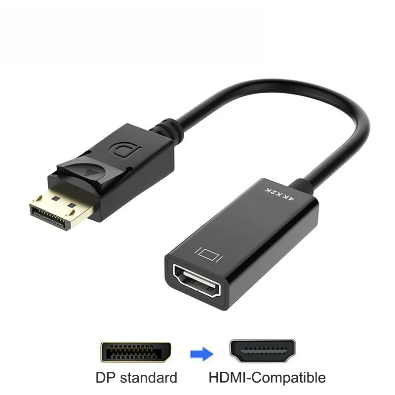 DisplayPort Male to HDMI Female DP to HDTV Adapter Cable for Projector TV Monitor New Edition - Image 2