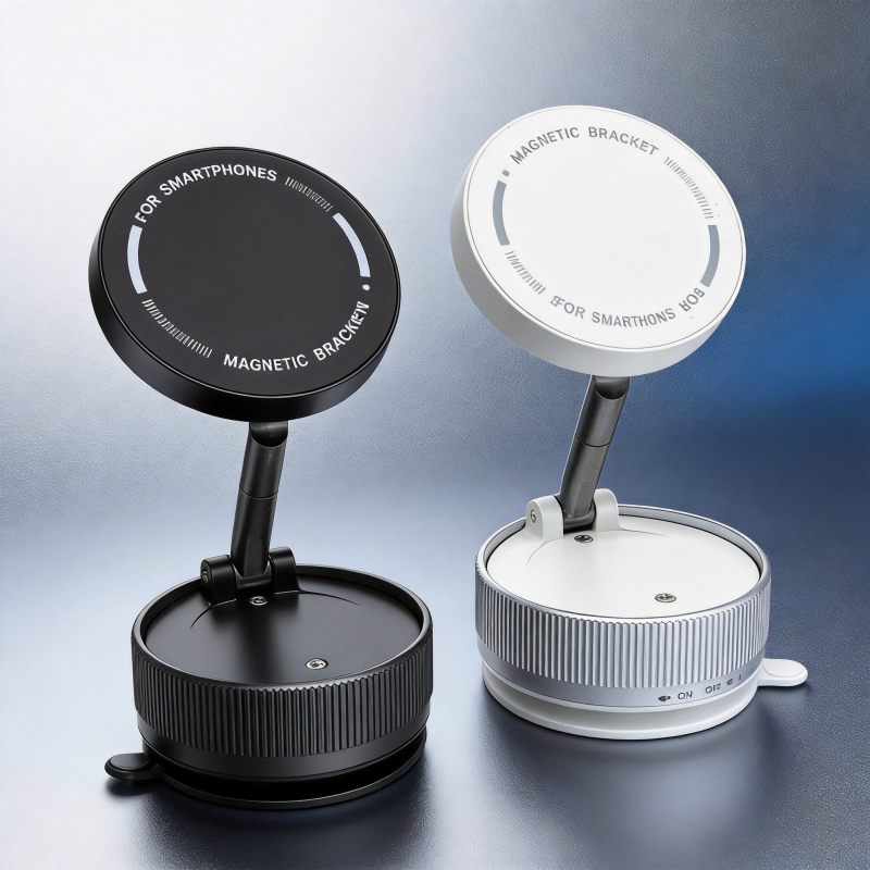 360 Adjustable Vacuum Magnetic Phone Holders Suction Cup Stand For Car Desk Universal - Image 9