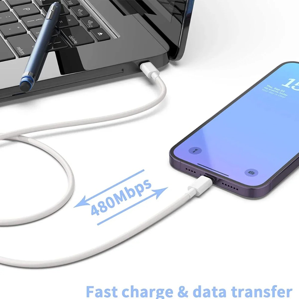 20W USB C Fast Charger For iPhone 14 13 Mini 12 11 Pro Max X XS 8 7 Plus iPad Fast Charging Type-C 1M Data Cable Phone Charger - Image 3
