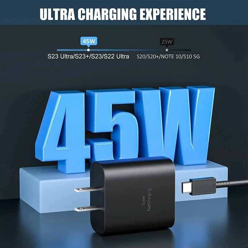 US 45W PD Super Fast Charge USB C Adapter for Samsung Galaxy S25FE S25 S24 Ultra Plus S22 S23 A56 A54 A52s Charging Type C Data Cable - Image 3