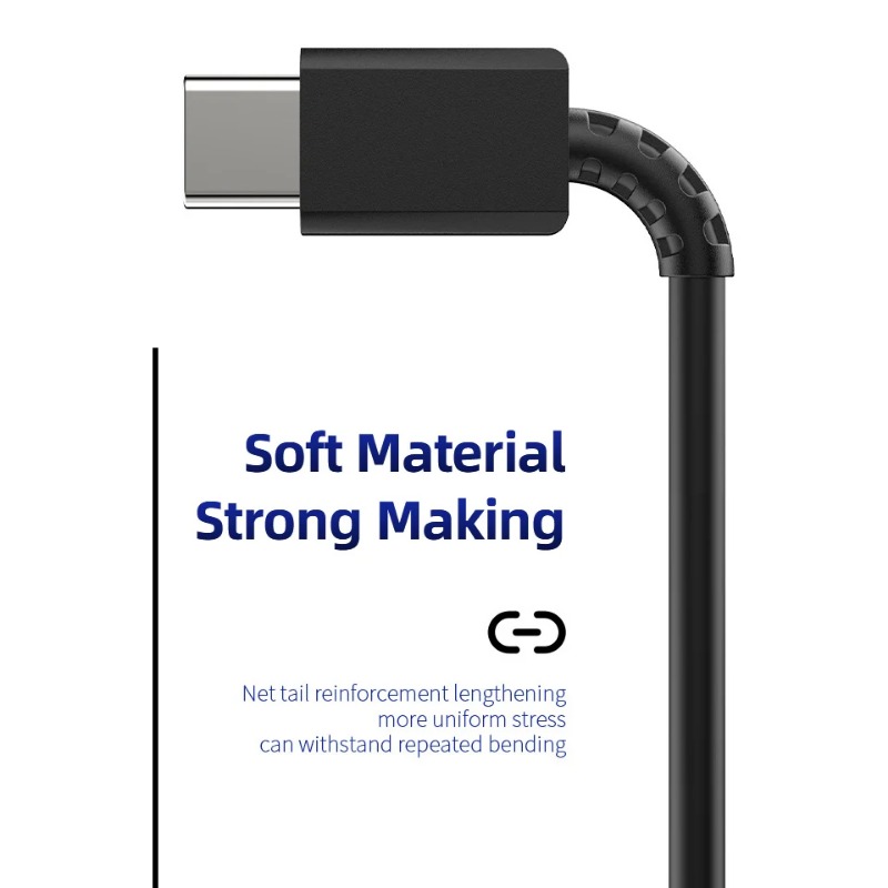 High End 1m USB Type-C 5A Charger Wire Fast Charge PD Cable PVC Jacket for For S23 S22 S21 Note 10 Mobile Phones - Image 2