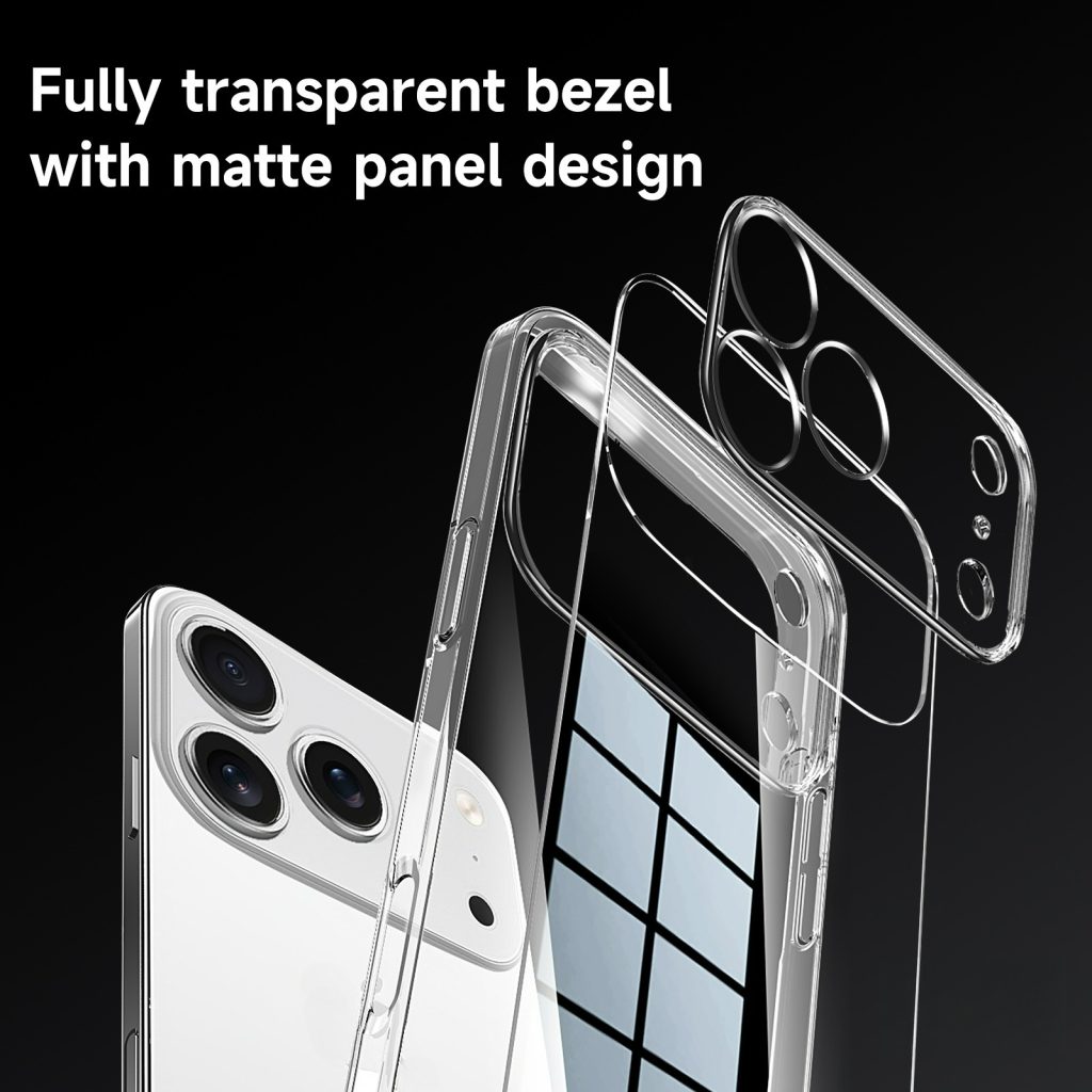 Crystal Clear for iPhone 17 Promax 17Pro 17 Pro Max Case Ins Simple Hard PC Transparent iPhone 17Air Back Phone Casing