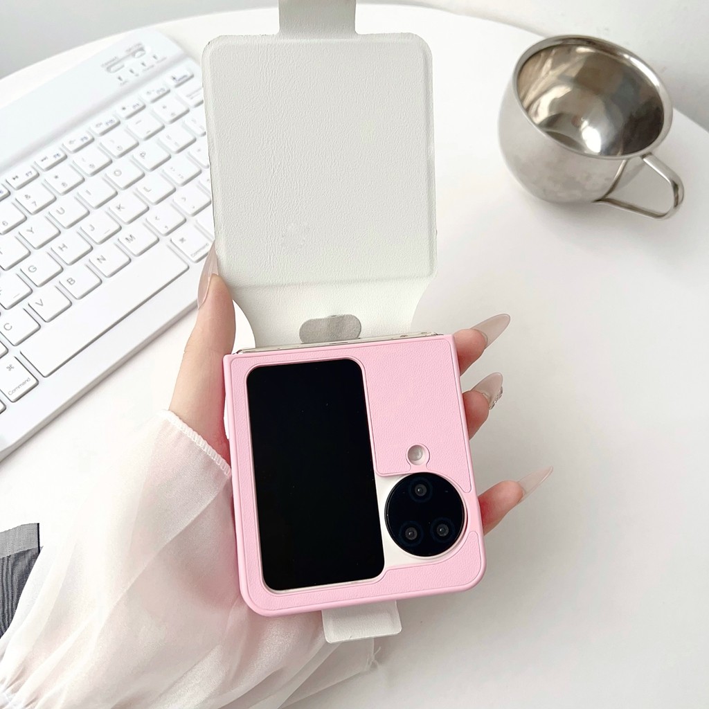 Electroplated Anti-fingerprint Funny Case N3Flip N2Flip for OPPO Find N3 N2 Flip With Ring Holder Phone Casing
