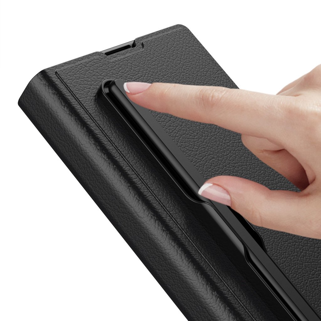 Bumper Pen Slot for Samsung Galaxy Z Fold 7 Case Trendy Design Classic Z Fold7 Premium Phone Casing