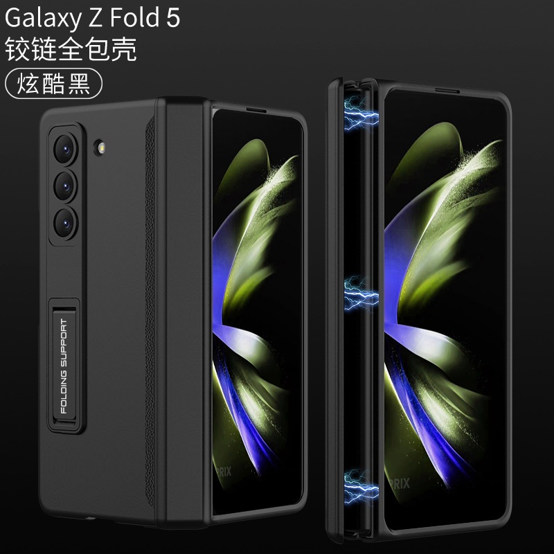 For Fold6 Fold5 Samsung Galaxy Z Fold 6 5 Casing Bumper Magnetic Hinge Protector with Tempered Glass Film Cover