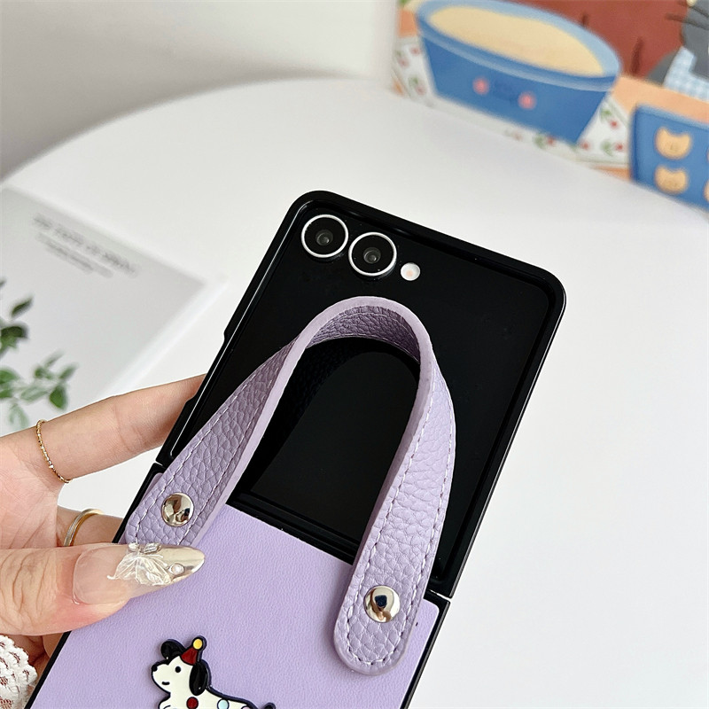 Luxury Bumper for Samsung Galaxy Z Flip 7 Case Fashion Design Finewoven PU Colorful Z Flip7 Flip Z7 Wristband Phone Casing